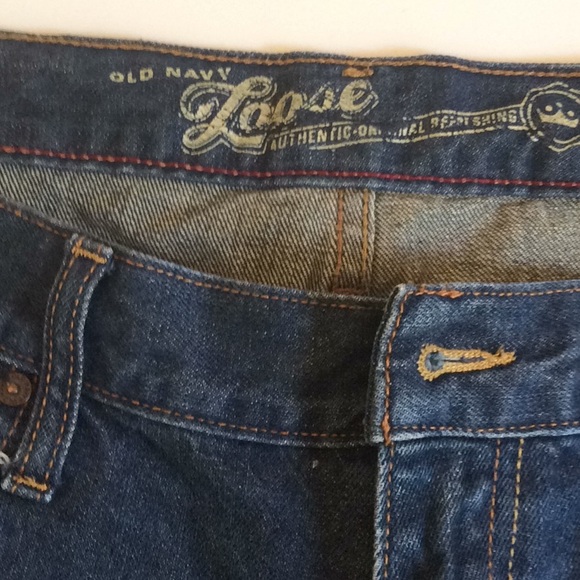 Old Navy blue jeans men pants loose S 38x32 - Picture 2 of 5